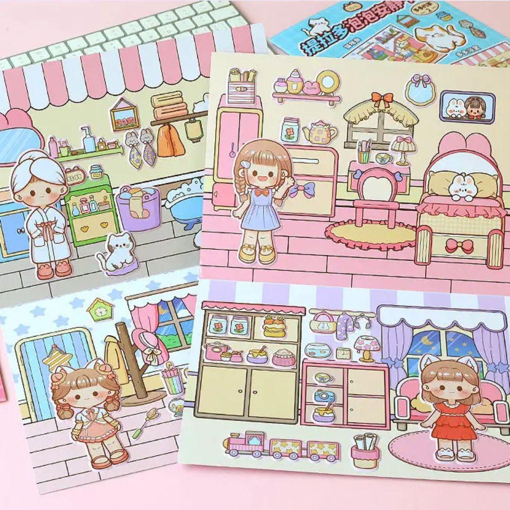 

Paper Telado Quiet Book Sticker Kawaii Telado Busy Book Gooka sticker DIY