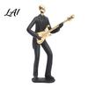 Saxophone Player Sculpture Resin Musician Sculpture Stable Base Abstract Guitar Singer Statue Band Theme Decoration Home Art Decor Collectibles