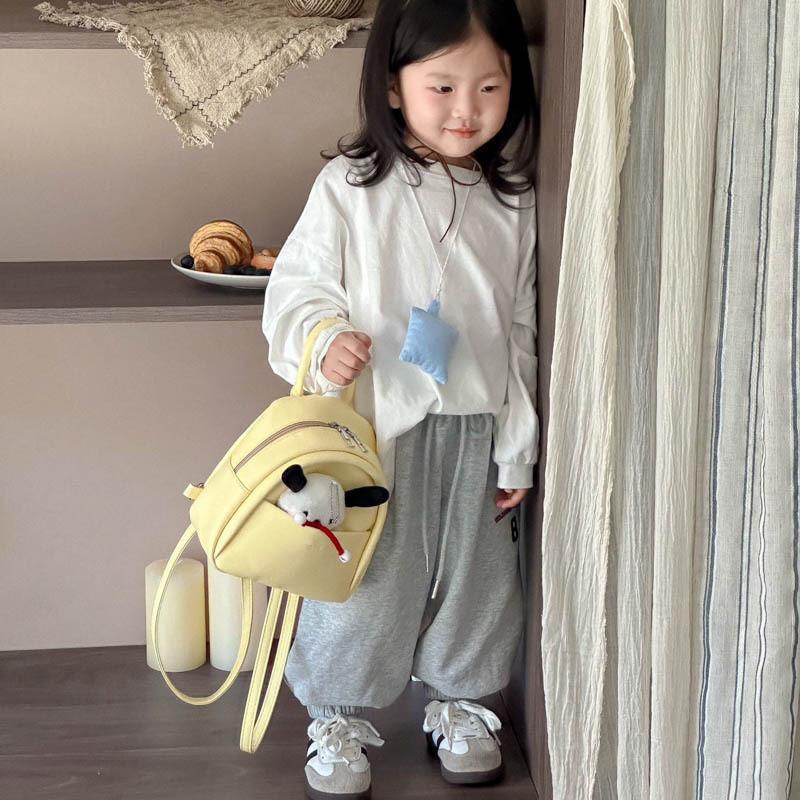 Korean Childrens Backpack With Minimalist Style And Lightweight Pu Material For Preschool Kids
