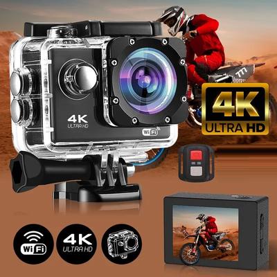 4K HD Aksiyon Kamerası, Kablosuz WiFi Mini Dış Mekan Su Geçirmez Aksiyon Kamerası, DV Akıllı Kamera