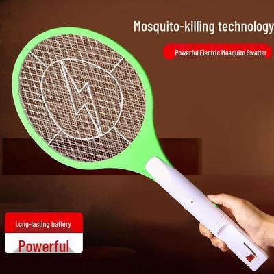 Rechargeable Electric Mosquito & Fly Swatter - Safe, Durable, Powerful Pest Repellent Racket