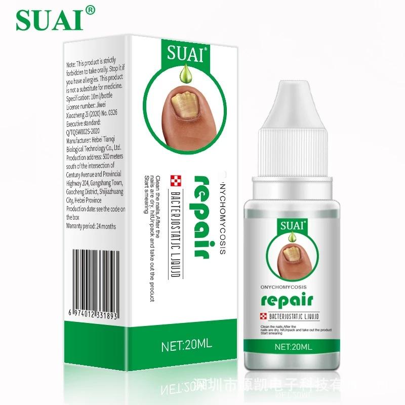 SUAI Nail Fungus Repair Liquid - Toenail Fungus Treatment, Antifungal Solution for Nail Bed, Cuticle Care, Portable Clear Liquid 30ml