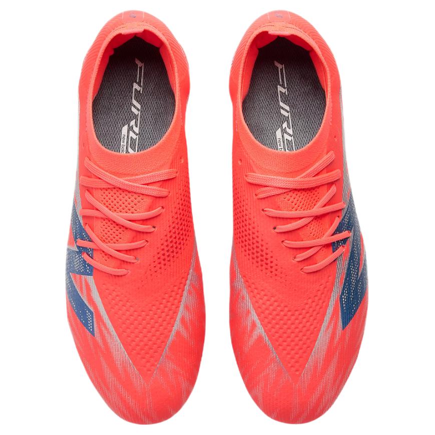 New New Balance FURON ELITE V8 Abrasion Resistant Soccer Shoes Unisex Red Blue