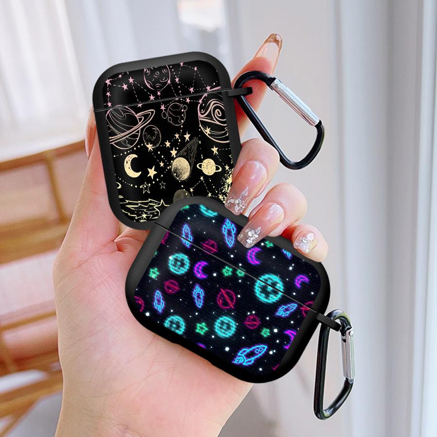 Colorful Galaxy Print Case For Airpods 3 4 Pro Pro2 Pro3 2 1 Earphone Cases Cover