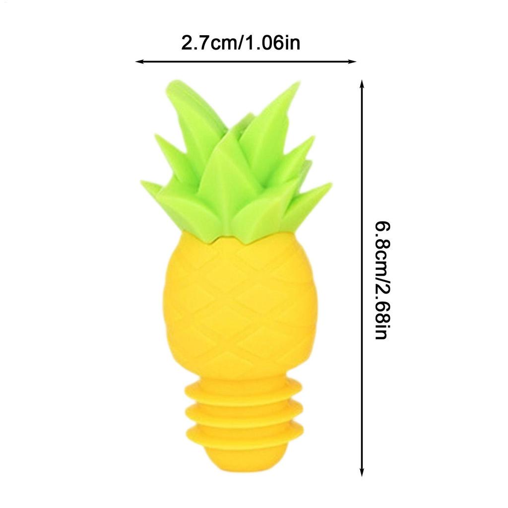 Pineapple-shaped silicone wine bottle stopper airtight and fresh-keeping creative wine accessory leak-proof wine bottle stopper