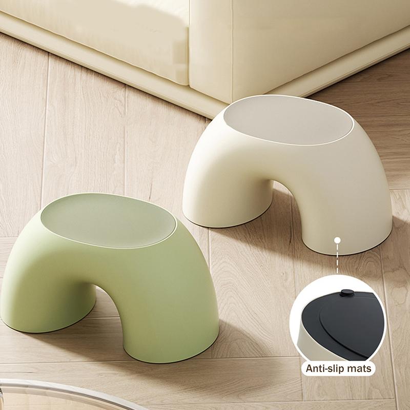 Stool Plastic Rainbow Shape Footstool Safety Kids Step Stool Seat For Living Room Indoor Furniture Children'S Stool Toy