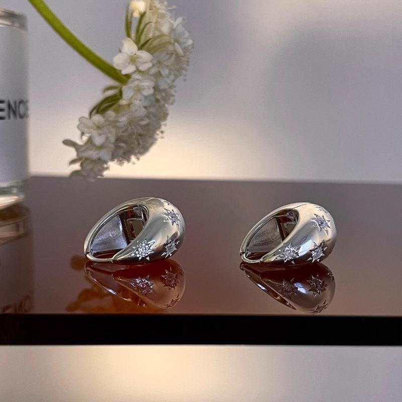 Water Drop Earrings Summer Female Light Luxury Niche Design Sense Star Mango Earrings Daily Commuting Earrings Affordable Dainty Earrings Daily Wear