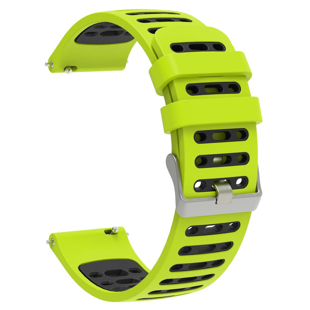 18mm Silicone Band for Huawei Watch GT 5 Pro 42mm/GT 5 41mm/Garmin Forerunner 265S Dual Color Watch Strap