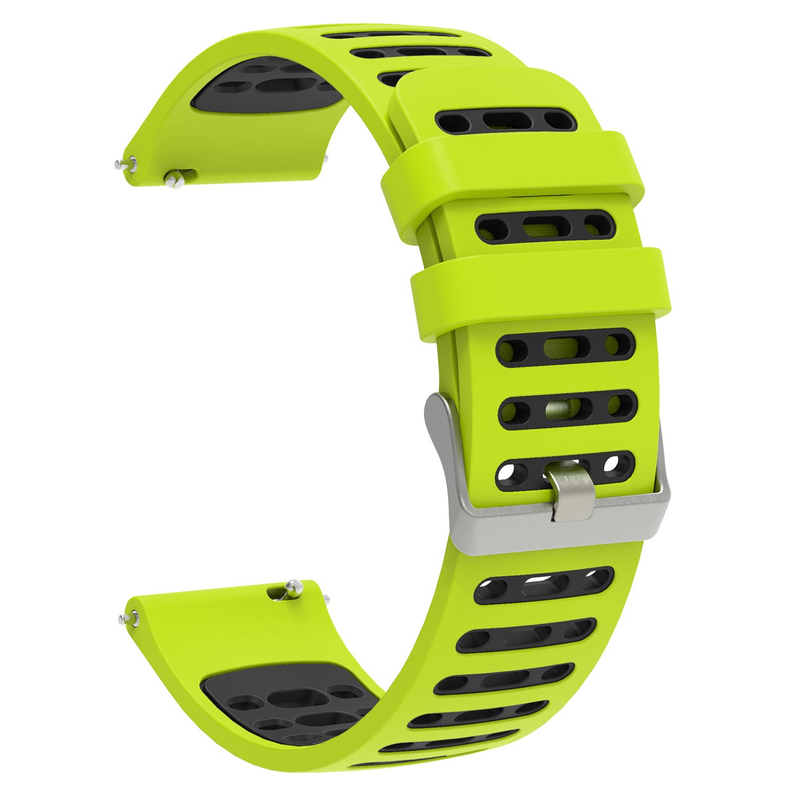 

22mm Silicone Band for Keep Watch Pilot 1/Xiaomi Watch S4/Huawei Watch GT 5 Pro 46mm Dual Color Watch Strap As shown F