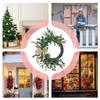 45cm Wreaths for Front Door Olive Leaves UV Resistant Artificial Door Wreath Spring Decor Rustic Realistic Olive Leaves Indoor