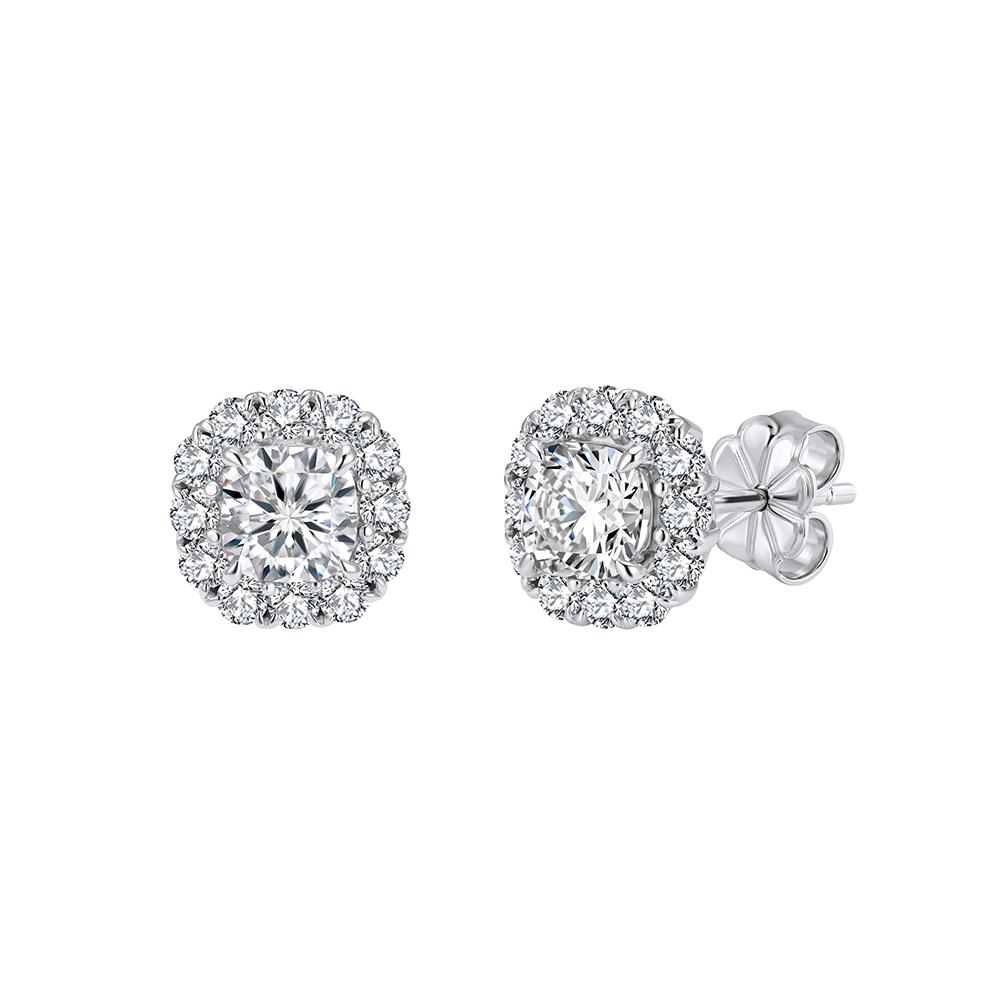 ORSA JEWELS Exquisite 925 Sterling Silver D Color Full Moissanite Diamand Earrings for Women Luxury Wedding Fine Jewelry MOE26