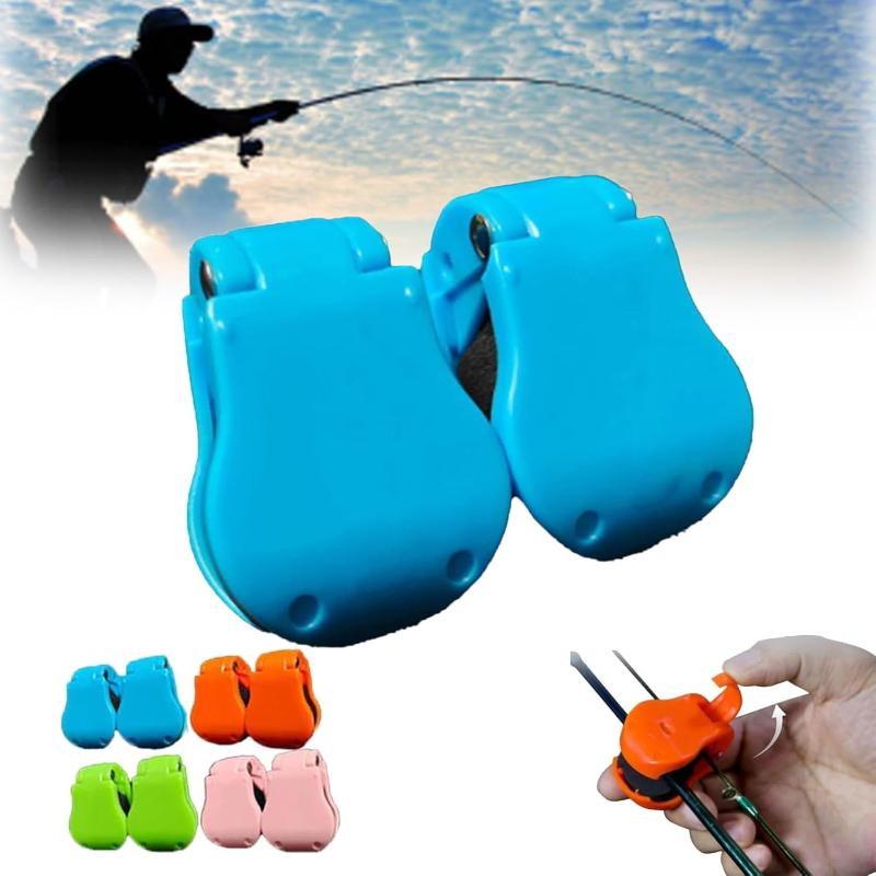 1/2/4Pcs Multifunctional Fishing Rod Holder Fixer Clip Straps Portable Beach Fishing Pole Holder Compact Design Fishing Tools