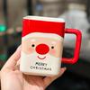 Santa Claus Ceramic Mug Cute Snowman Coffee Water Cup Creative Gift Drinking Water Cup