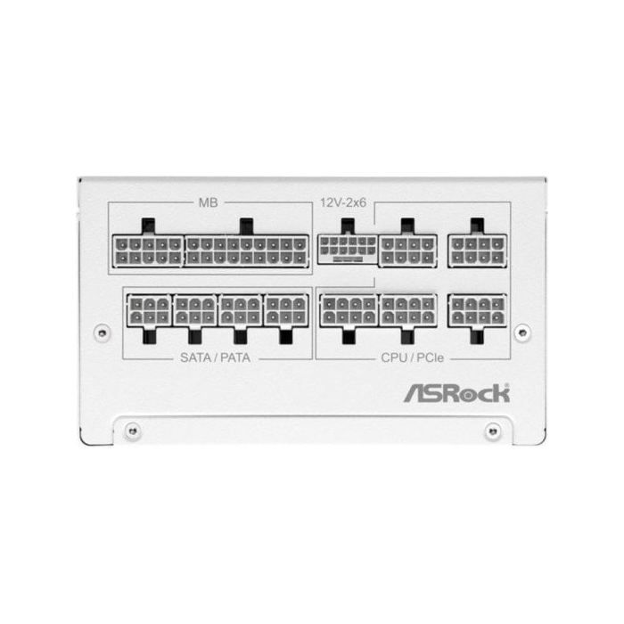 Fuente De Alimentación Asrock 1000W Certificación 80+ Gold Steel Legend Blanca Diseño ATX