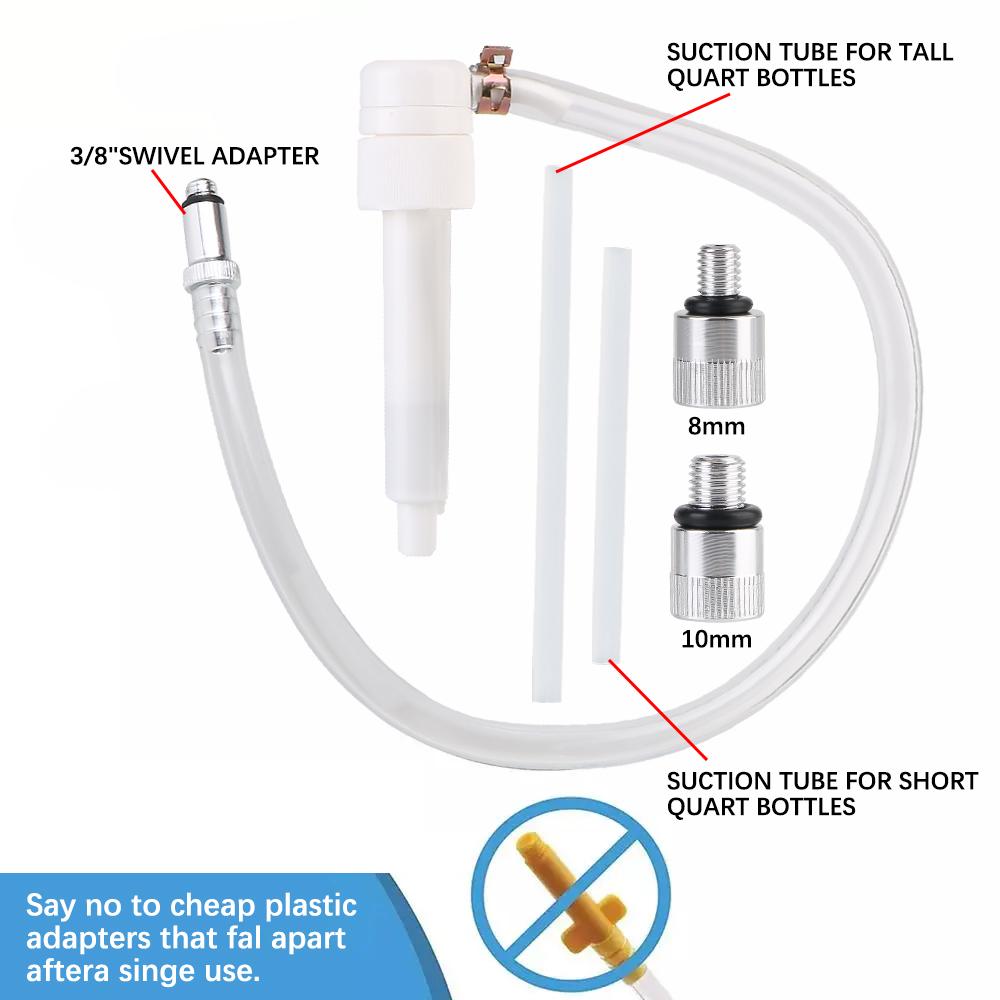 8mm 10mm Adapters for Standard Quart Bottles Mariner Outboards Motors with 3/8inch Universal Lower Unit Gear Oil Pump