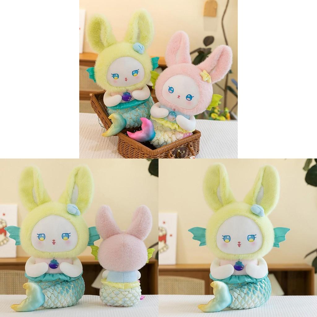 Toy Plush Mermaid Cute Princess Cloth  Rabbit Doll  Girls Children Gif Birthday