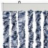 Insect Protection Curtain Blue and White 90 x 200 cm Chenille