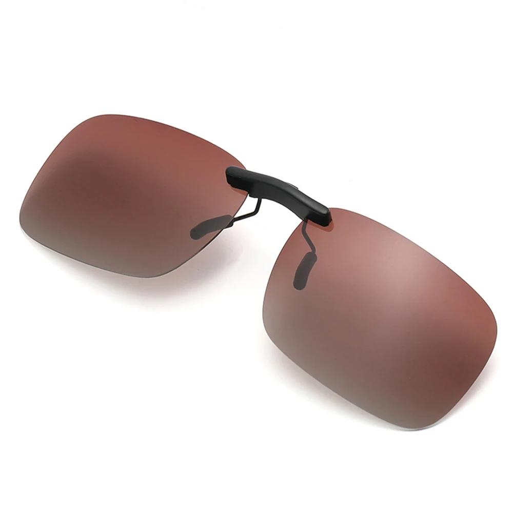 Herren Autofahren Clip-on Sonnenbrille Brille Vintage Damen Quadratisch Nachtsicht Angeln UV400 Sonnenbrille Lunettes eil Homme