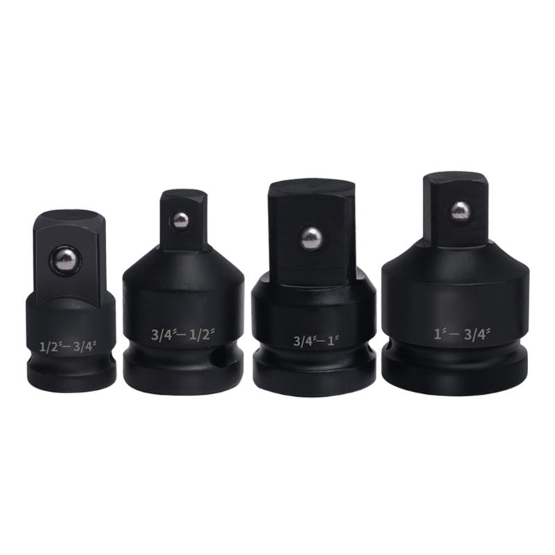 11 Piece Drive Socket Adapter and Reducer Set with Universal Joint Rotation for Efficient Tool Conversion Workshop Needs