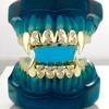 Hip Hop CZ Iced Out Full Fang Teeth Grillz With Dollar Symbol Custom Unisex  Cosplay Decoration Jewelry