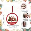 Flowing Snow Christmas Tree Ornaments Snowman House Xmas Hanging Pendant Transparent Acrylic Santa Claus Christmas Decorations