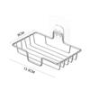 Stainless Steel Toilet Drain Soap Box 11.8*8.3*4.3 CM Silver/Black Punch-free Soap Holder Bathroom Soap Holder Hotel