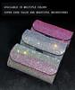 Crystal Car Sunglasses Holder Case Holder Cup Holders Auto Sunglass Box Clip Rhinestone Car Bling Accessories for Woman