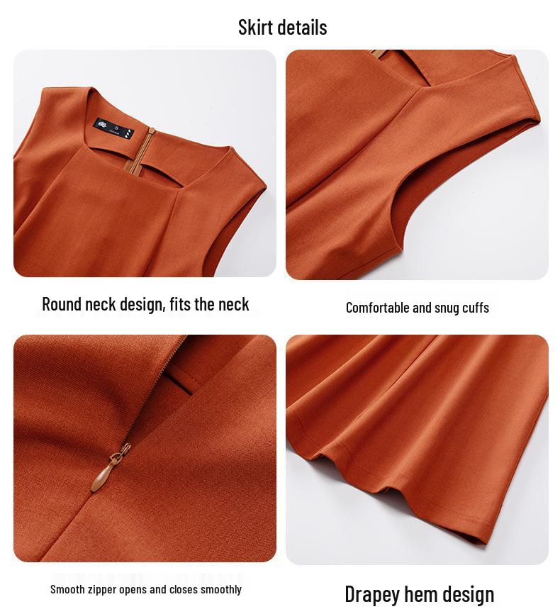 Elegant Summer Sleeveless Vest Dress - Women's Slimming Formal Bodycon Fashion