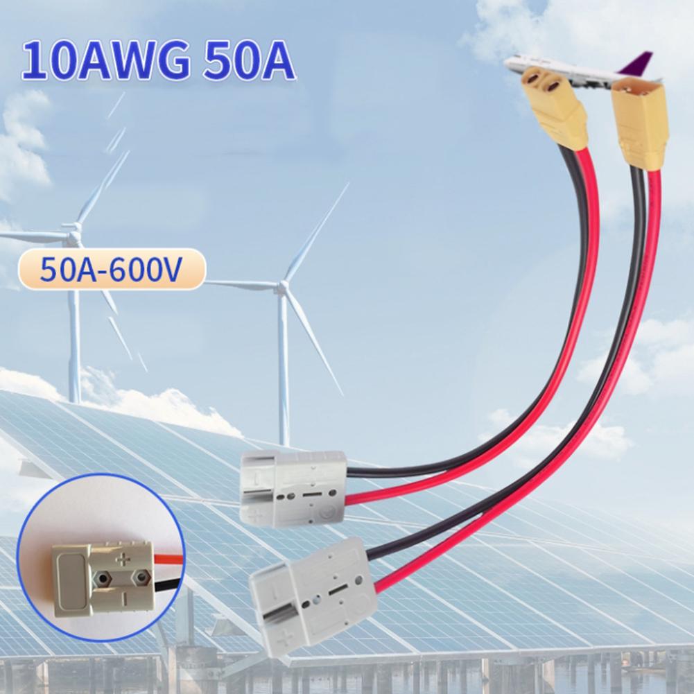 For Electric Vehicles For To XT90 Adapter Cable Female/Male Head Rubber Tinned Copper Core 10AWG 30cm Cable 600V