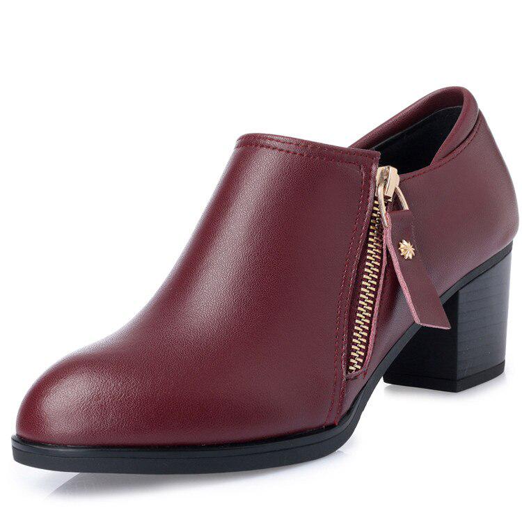 Pantofi de dama Pantofi de dama din piele naturala Pantofi de moda cu gaura Pantofi ocazional singuri Femei