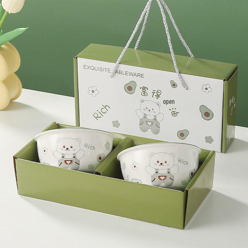 Cream Style Practical Ceramic Bowl Gift Set