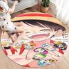 One Piece Monkey D Luffy Round Area Rug Carpet Rug For Living Room Bedroom Sofa Playroom Decor Nonslip Floor Mat