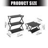 Heavy Type Folding Camp Shelf Portables Storage Solution For Backyards BBQ Hiking Tent Gear Organizers