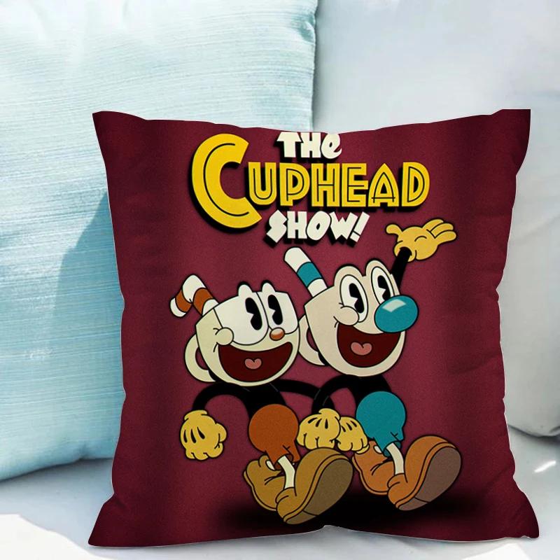Cushion Covers 45x45 C-cuphead Ornamental Pillows for Living Room Pillowcase 40*40 Fall Decor Lounge Chairs Body Pillow Cover