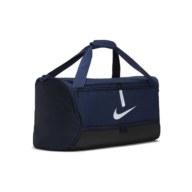 Nike Double Zipper Camping Bag Sports Bag Training Bag Handheld Shoulder Crossbody Bag Fabric Travel Bag Fitness Bag Medium Size CU8090-410