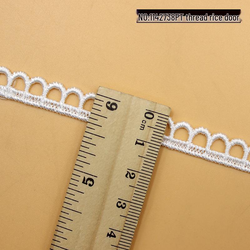 Water Soluble Lace Embroidery Collar - DIY Sewing Material Crescent Edge Cotton 