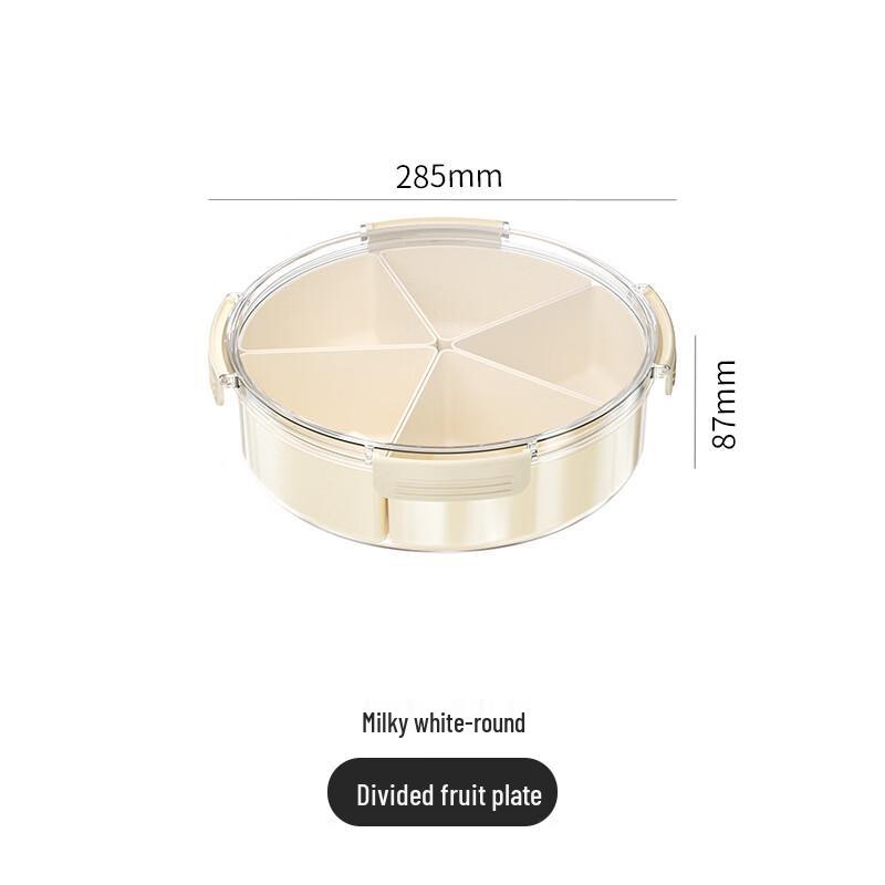 Multi-Compartment Snack Serving Plate
