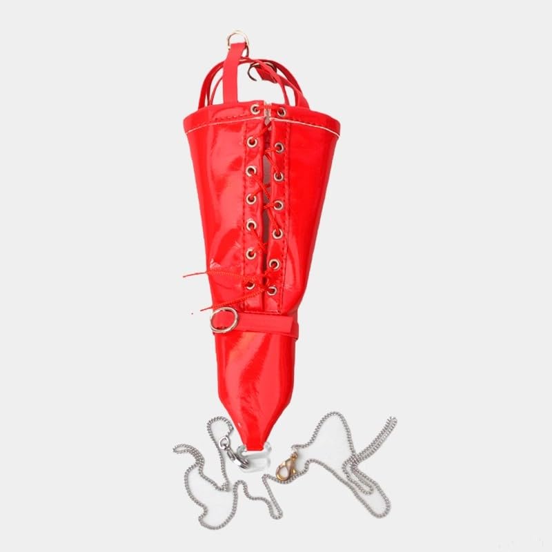 Custom Handmade Limited Edition Backhand Straight Arm Bondage Handcuff Restraint Belt for Scale Action Compatible with TBLeague and Other Figures and