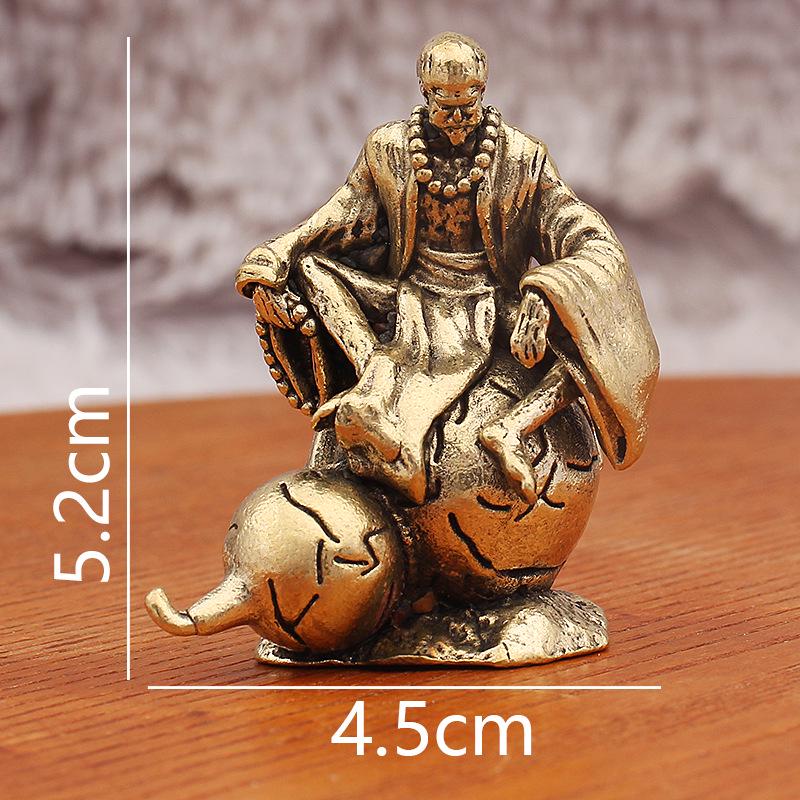 

Латунная фигурка Тыквы Короля Обезьян - Металлическое настольное украшение ручной работы