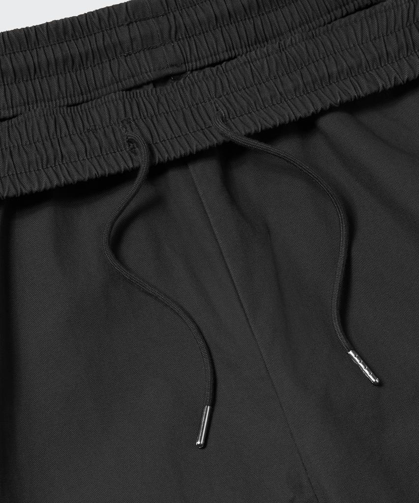 MUSINSA STANDARD Cotton Deep Tuck Wide Elastic Waist Pants [Dark Gray]