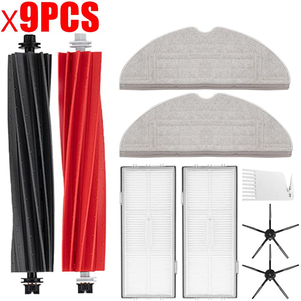Spare Parts For Roborock S8 S8 Pro Ultra S8+, DuoRoller Main Side Brushes Mop Cloths HEPA Filters Dust Bags Accessories