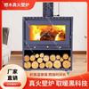 Real Fire Wood-burning Fireplace,Indoor Household Stove with Oven,Outdoor Camping Heating Stove for Warmth and Cooking