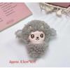 Cute Curly Lamb Keychain Pendant Sheep Doll Bag Charm Heart Gift