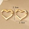 Hollow Love Earrings Design Elegant and Sweet Stud Earrings Classic Trend Simple Earrings