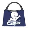 The Friendly Ghost Casper Insulated Lunch Bag for Women Children Leakproof Food Boxes Thermal Lunch Box Tote