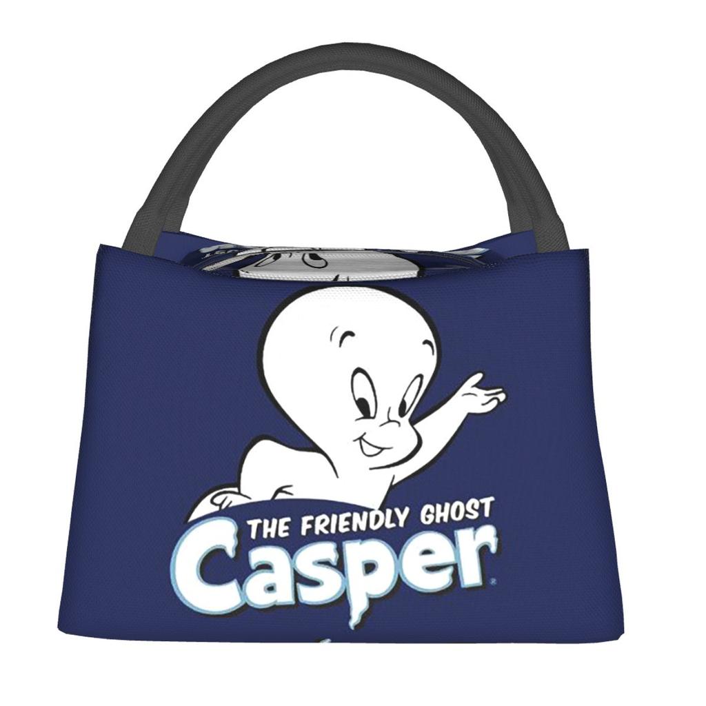 The Friendly Ghost Casper Insulated Lunch Bag for Women Children Leakproof Food Boxes Thermal Lunch Box Tote