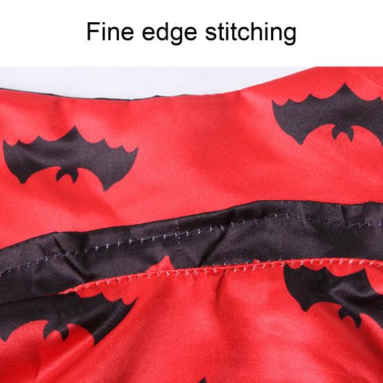 1 Set Gothic Devil Pet Clothes, Adjustable Devil Horn Headband Bat Print Cloak, Halloween Dog Devil Costume Set for Cats Dogs Party Outfit Cosplay