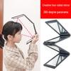 Four-Fold Portable Makeup Mirror: DIY Multi-Angle Folding Mirror for Easy Carrying