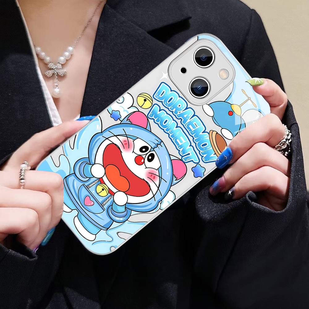 Cartoon D-Doraemons Tempered Glass For Iphone 14 13 12 11 Pro Mini XS MAX 14Plus X XS XR Fundas