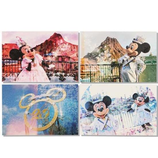 Mickey Friends Postcard Case DisneySea 20th Anniversary Grand Finale Time to Disney Merchandise Souvenir & & (Live Action) [Tokyo Exclusive] Shine!